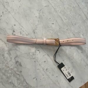 Pink Leather Versace Belt